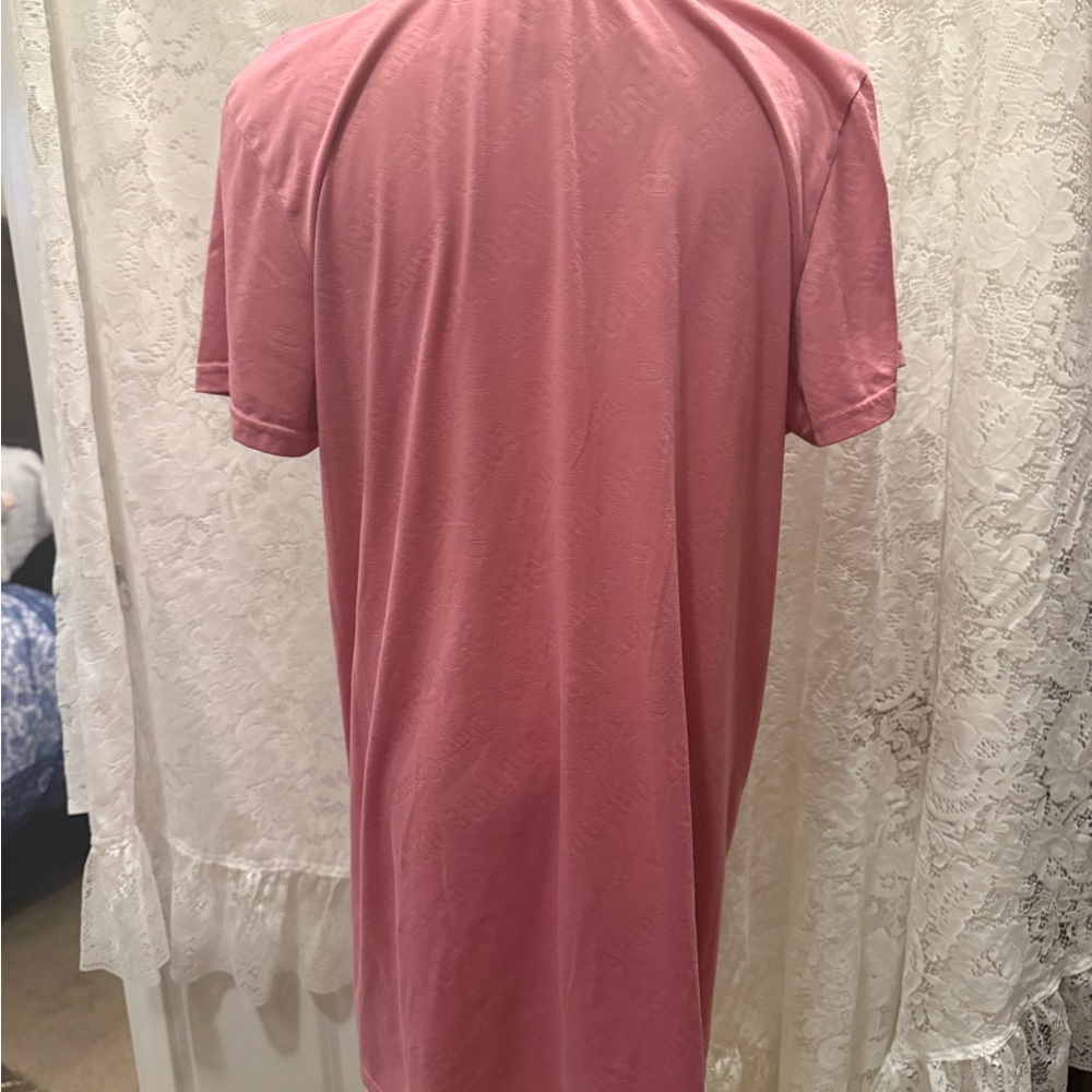 Juicy Couture Pink Rhinestone Mini T Shirt Dress - Picture 3 of 4
